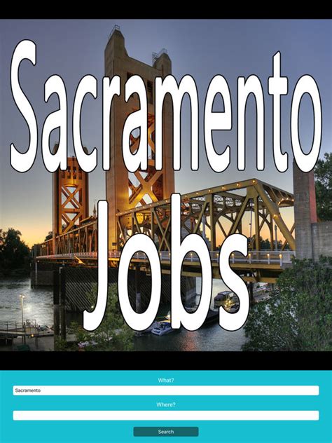 Monday to Friday. . Sacramento jobs